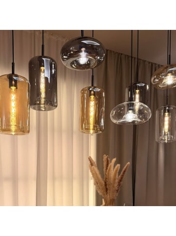 s.LUCE Cruet Mehrfach-Pendelleuchte Glas 3 oder 5-flammig in Amber