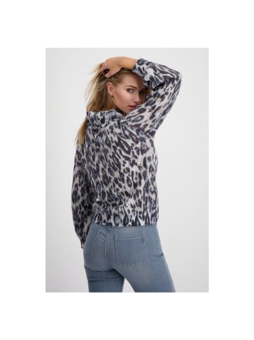 monari Pullover in smokey blue gemustert