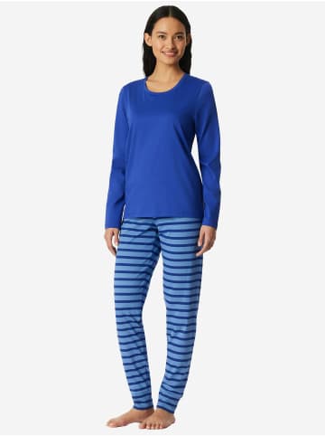 Schiesser Schlafanzug Casual Essentials in royal