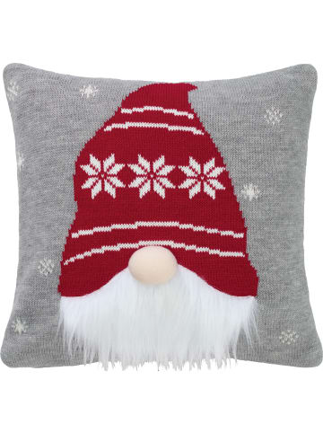 REDBEST Kissenhülle in grau-rot