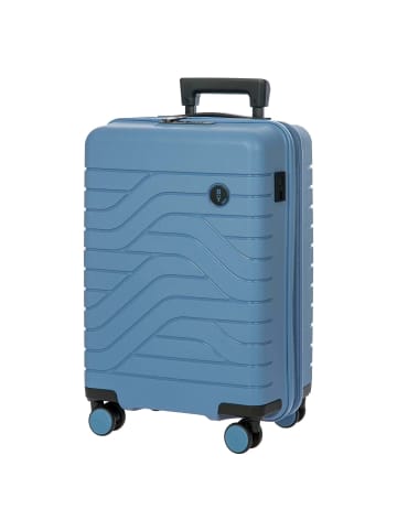 BRIC`s BY Ulisse - 4-Rollen-Kabinentrolley 55 cm  erw. (grey blue) in grey blue