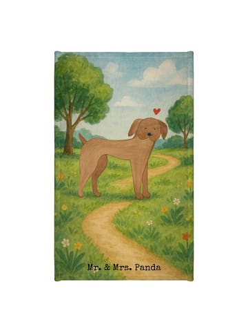 Mr. & Mrs. Panda Handtuch Hund Dogge Design ohne Spruch in Weiß