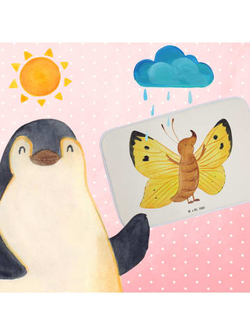 Mr. & Mrs. Panda duschmatten Schmetterling Zitronenfalter ohne S... in Weiß