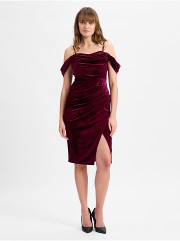 Marie Lund Kleid in bordeaux - 0002