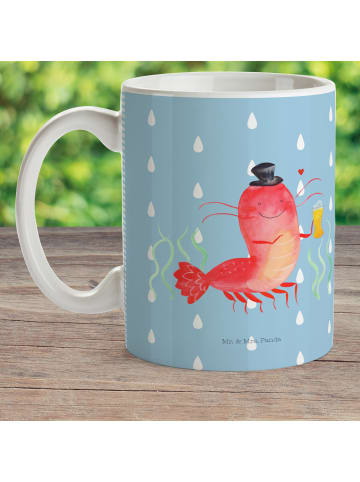 Mr. & Mrs. Panda Kaffeebecher Hummer Weizen ohne Spruch in Blau Pastell