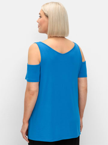 sheego T-Shirt in kobaltblau