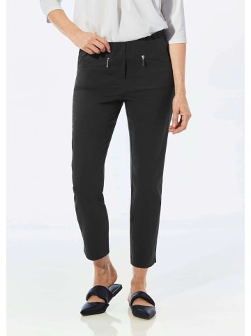 GOLDNER 7/8-Bengalinhose Stretchhose LOUISA, dehnbar & mit Taschen in schwarz