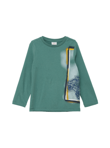 s.Oliver T-Shirt langarm in Petrol