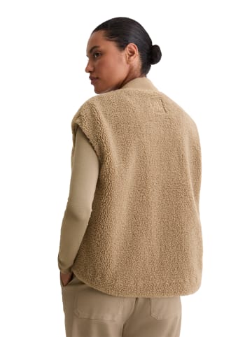 Marc O'Polo Teddy-Weste regular in Soft Mocca