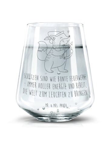 Mr. & Mrs. Panda Tumbler Schütze Astrologie mit Spruch in Transparent