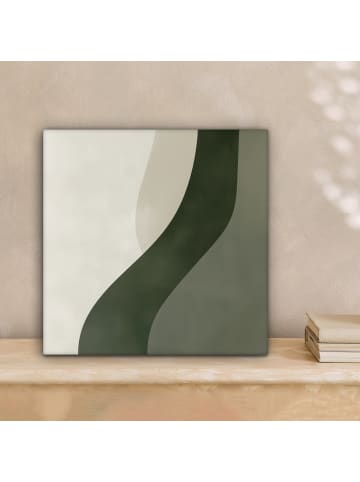 MuchoWow Leinwand Bilder Salbeigrün