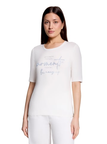 Betty Barclay Basic Shirt kurzarm in Patch Cream/Blue