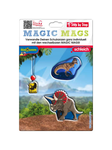 Step by Step MAGIC MAGS schleich® Dinosaurs Triceratops in grün