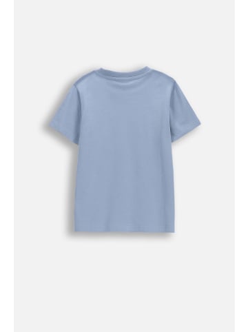 Coccodrillo Baumwoll-T-Shirt mit kurzen Ärmeln in blau