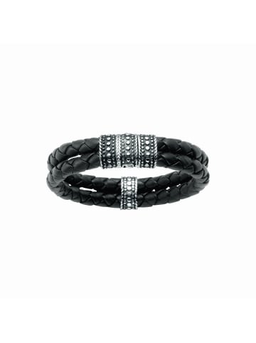 Giorgio Martello Milano Armband Mit Ornament in Schwarz