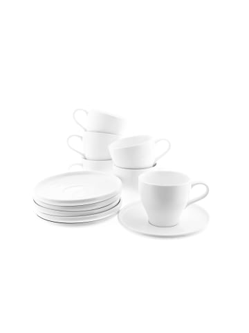 Almina 12 Tlg. Mokkatassen Set 100 ml in Weiß