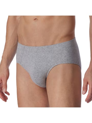 Schiesser Slip 3er Pack in Schwarz/Blau/Grau