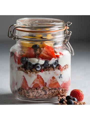 Kilner KILNER | Einkochglas, CLIP SQUARE, klar, 1 L
