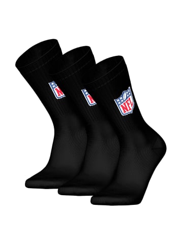 NFL Socken 3er Pack in Schwarz