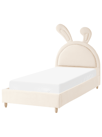 Beliani Kinderbett LALLIAS in Beige - (W) 99 x (H) 133 x (L) 213 cm