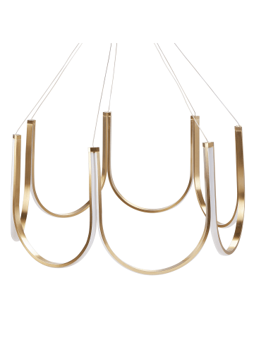 Beliani Pendelleuchten PERQUENO in Gold - (W) 75 x (H) 123 x (L) 75 cm