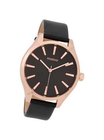 Oozoo Analog-Armbanduhr Oozoo Timepieces schwarz groß (ca. 42mm)