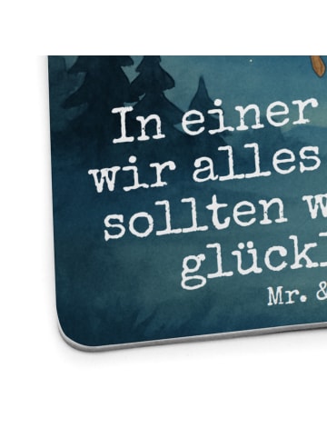 Mr. & Mrs. Panda Untersetzer Fledermaus Flügel Design mit Spruch in Weiß