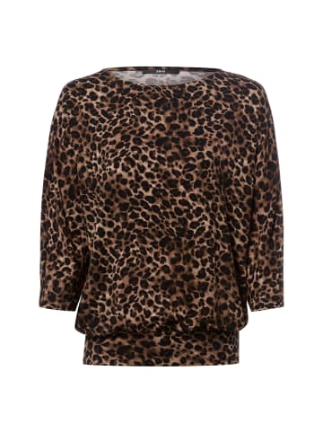 Zero Langarmshirt in beige schwarz
