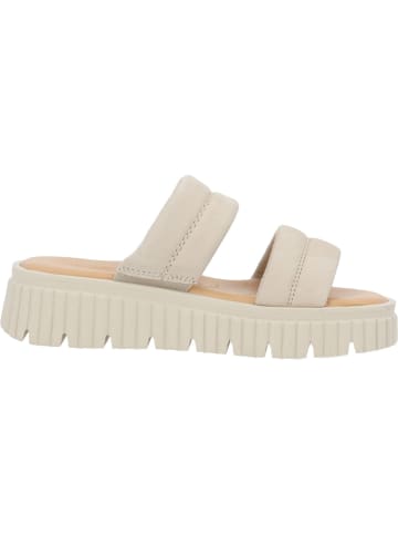 Tamaris Plateau-Pantoletten in ivory
