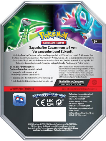 Pokémon Pokémon Tin-Box Paradoxclash Windewoge-ex in Mehrfarbig ab 6 Jahre