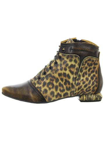 SIMEN Schnürstiefelette in gelb