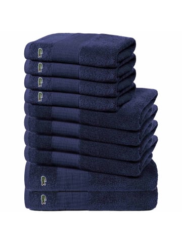 Lacoste Handtuch 10er Pack in Marine