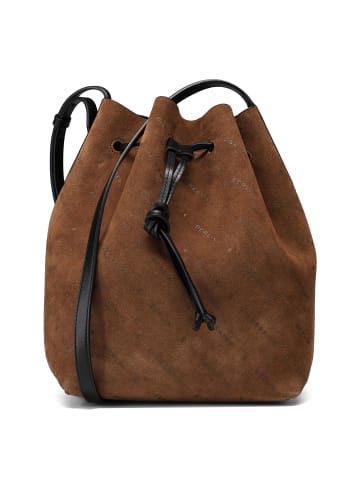 LIEBESKIND BERLIN Monogram Beuteltasche Leder 35 cm in safari