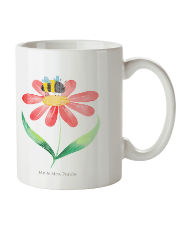 Mr. & Mrs. Panda Becher Hummel Blume ohne Spruch in Weiß