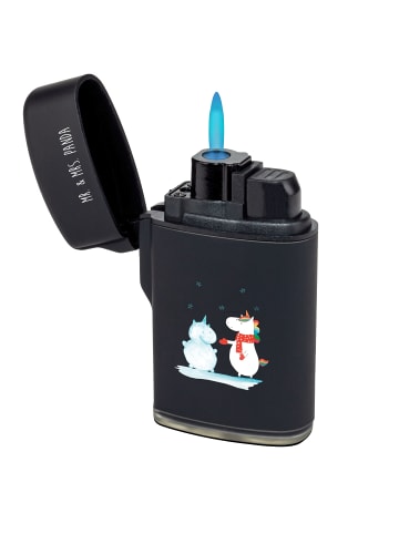 Mr. & Mrs. Panda Zünder Einhorn Schneemann ohne Spruch in Schwarz