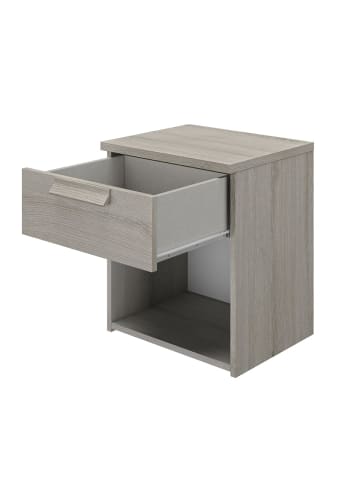 CALICOSY Nachttisch CYRUS in Hellgrau - (W)43  x (H)50  x (L)cm