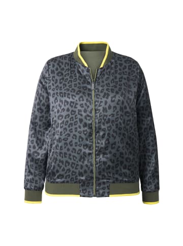 Ulla Popken Kurzjacke in olivgrau