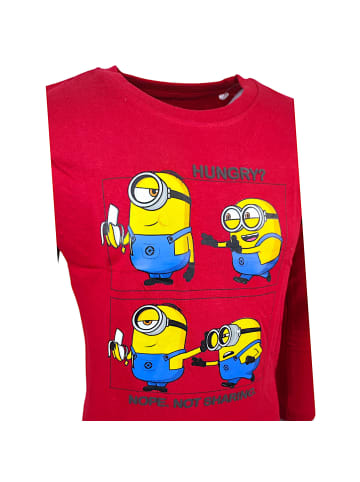 Minions Langarmshirt Minions Bob & Stuart in Dunkelrot