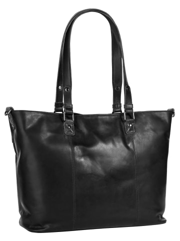 Cluty Shopper echt Leder in schwarz