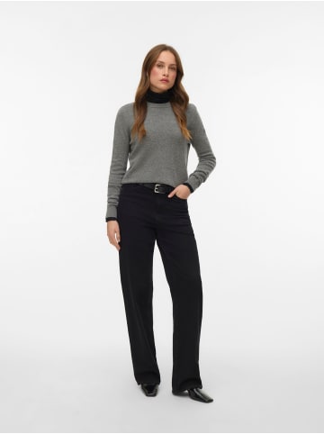 Vero Moda Strickpullover in Medium Grey Melange