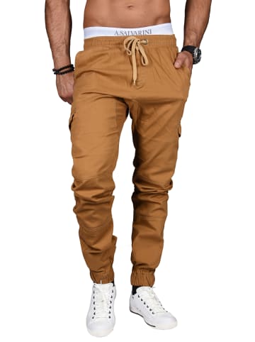 Alessandro Salvarini Hose Regular Fit in Camelfarben