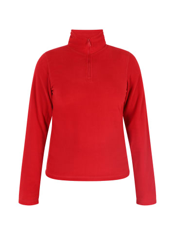 Swirly Fleecepullover in Rot