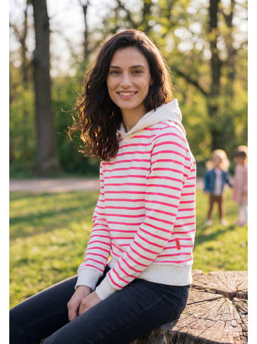 Hoodie BAMMEL Offwhite-Neonpink