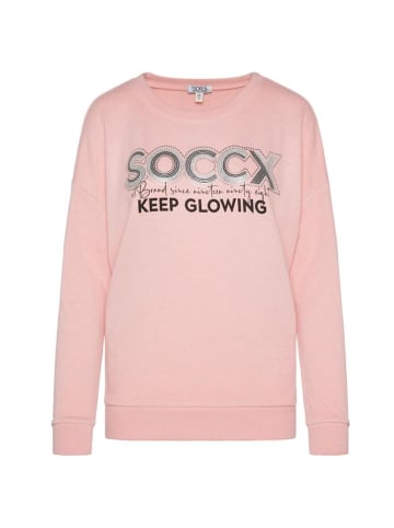 soccx Sweatshirt 'Basic' in rosa