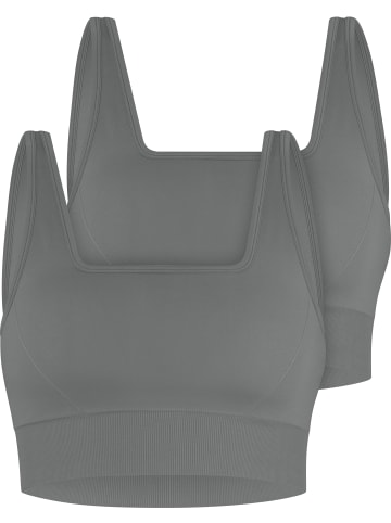 Circle Five Sport-BH Doppelpack (2× Medium Support Sport-BH) in Anthrazit