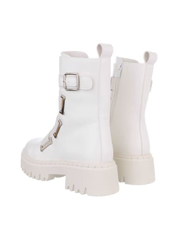 Ital-Design Stiefelette in Creme