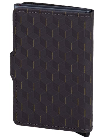 Secrid Geldbörse Miniwallet Optical in Grey-Yellow
