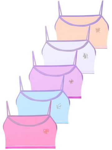 LOREZA 5er Set Bustier - Strass- Bunt