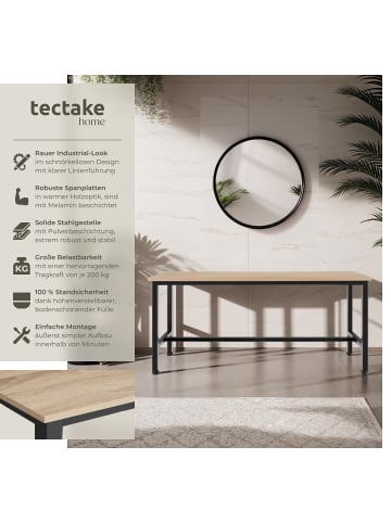tectake 2er-Set Sitzmöbel, Maße: 108 x 32,5 x 50 cm, Industrial Style