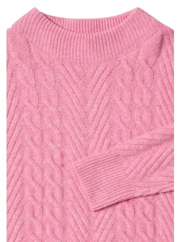 Cecil Pullover mit Zopfmuster in Rosa